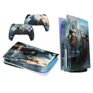 Skin for PS5 Console Controller Disc Edition Vinyl Skins Sticker God Of War